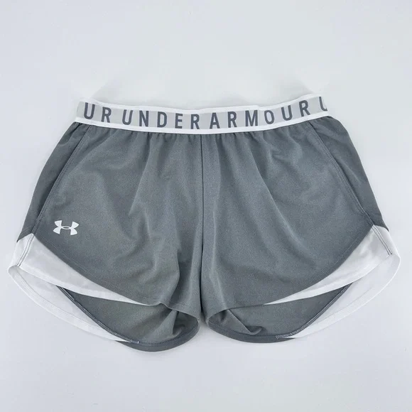 BUNDLE 4 Under Armour Women Play Up Loose Shorts Sz M Variety Pockets Logo Waist - Picture 8 of 16